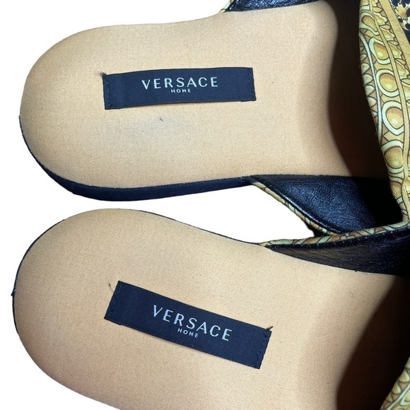Versace Home medusa slippers black gold size 41 - Picture 5 of 6